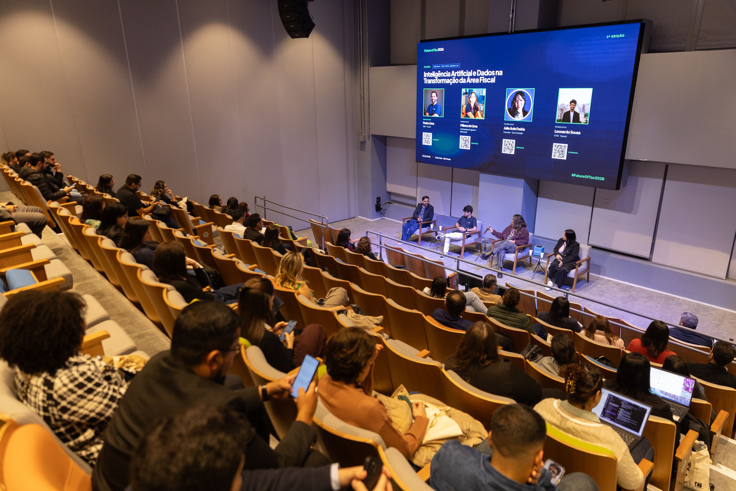 Painel sobre inteligência artificial e dados no Future of Tax 2026